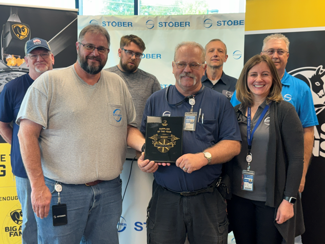 Big Ass Fans names STOBER supplier of the year